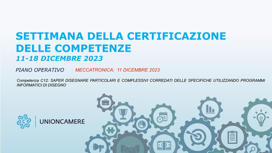 Prova Certificazione competenze in PCTO in Meccatronica