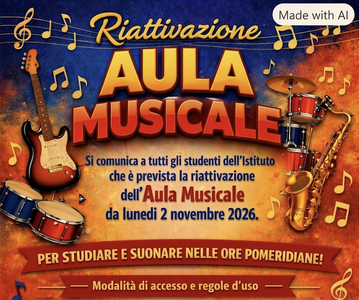Riattivazione aula musicale